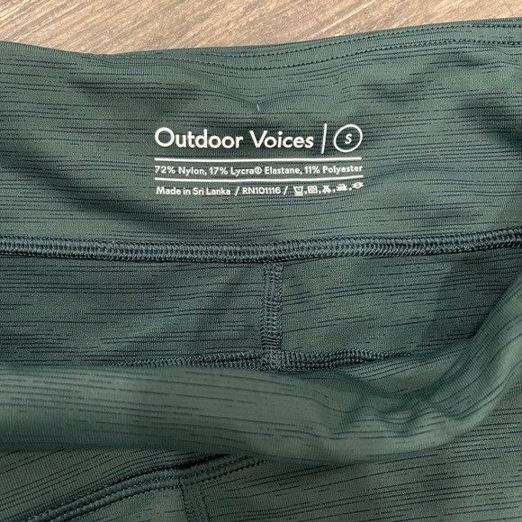 Outdoor Voices Olive Green 3/4 Leggings - Picture 6 of 6